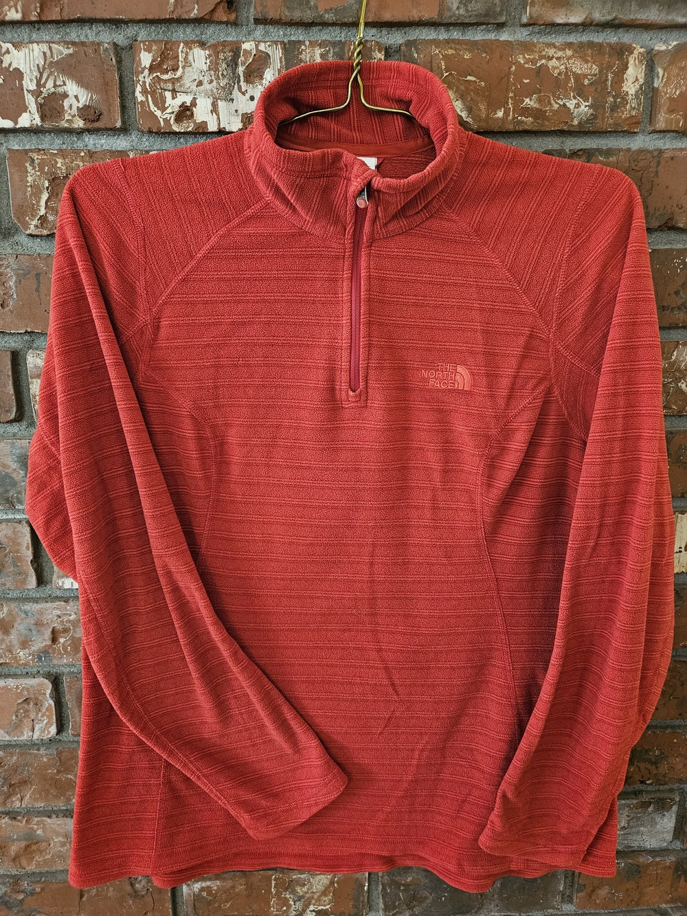 The North Face Red Half-Zip Fleece Pullover